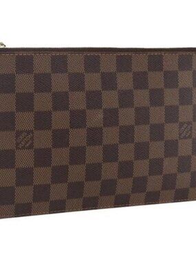 LOUIS VUITTON Damier Ebene Neverfull MM Pouch Accessory Pouch LV Auth 170900A